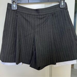 Women's Black Pinstripe Skort